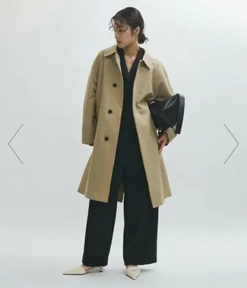 ADAMETROPE' [ 지속가능성 ] 코튼 더블 크로스 발마칸 코트