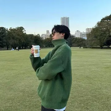 nugu luijoie 하프 지퍼 스웨터