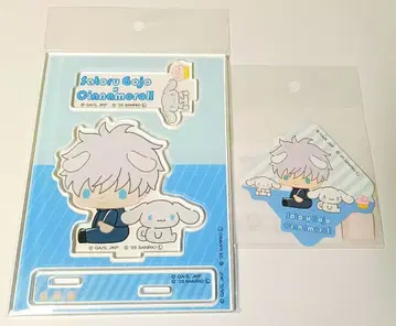 [ 익명 배송 ] 주술회전 산리오 아크릴 스탠드 스티커 고죠 사토루