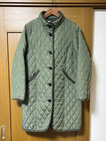 BEAMS HEART 빔즈 퀼팅 코트 자켓 M 올리브