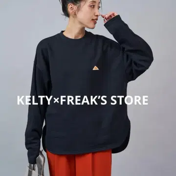 KELTY x FREAK'S STORE 속기모 라운드 크루 맨투맨