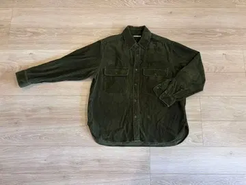 BEAUTY&YOUTH 올리브 코듀로이 셔츠 L