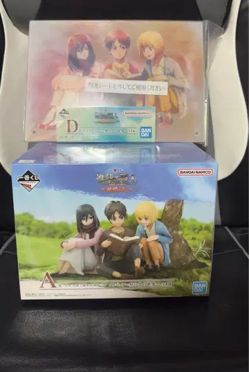 진격의 거인 제일복권 ~땅울림~ A상 & D상 소년기 아크릴 덤 포함