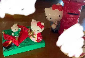 헬로키티 잇푼보시 옛날이야기 입상 엽서 우체국 저금통