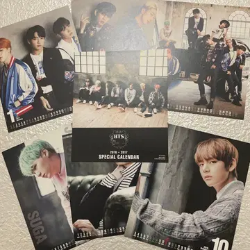 BTS 2016-2017 한정판 탁상 달력