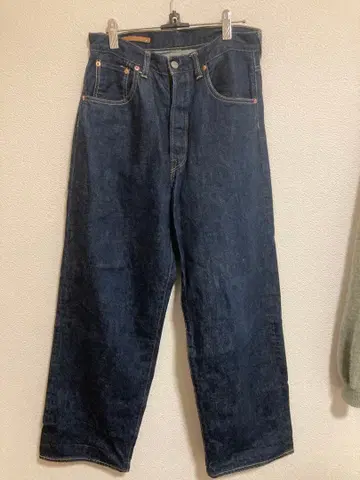 SCYE BASICS 세이브갤러릭스 와이드 레그 셀비지 데님