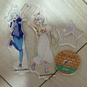 뱅드림 와카미야 이브 아크릴 스탠드 키링 2개 세트