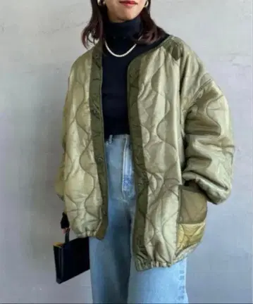 ODDMENT 퀼팅 숏 자켓 jeans factory