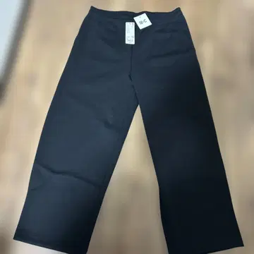 유니클로 맨투맨 와이드 팬츠 블랙 XL