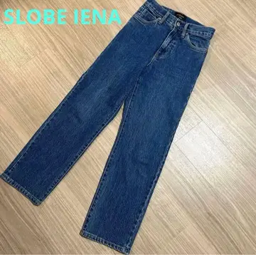 SLOBE IENA LE DENIM 스트레이트 팬츠 데님 34 블루 A