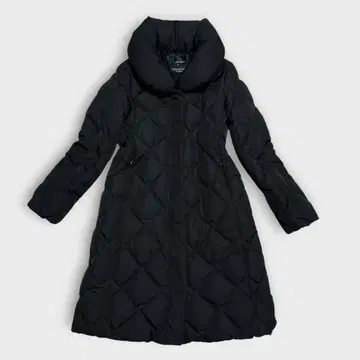 인기 다운 코트 (36) 다이아몬드 퀼팅 여배우 옷깃 A라인 블랙