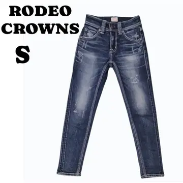 RODEO CROWNS 데님 팬츠 23 S 데미지 가공 로데오 크라운