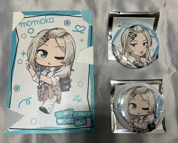 커튼 카와라기 모모카 캔뱃지 2개 세트 엽서 포함 걸즈크래쉬 토게토게