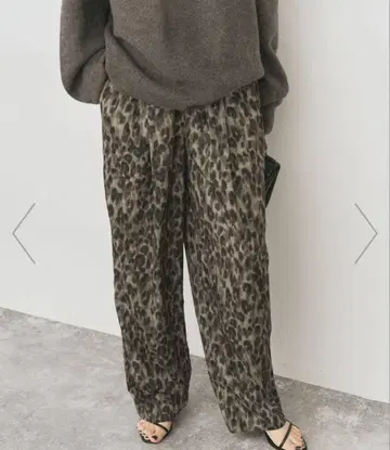 spick&span 레오파드 프린트 이지 팬츠