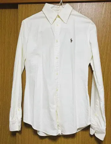 폴로 로고 자수 긴팔 셔츠