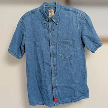 Dickies 반팔 데님 셔츠 USM (일본 L)