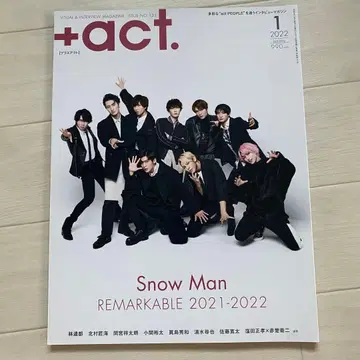 +act. 2022년 1월호 Snow Man