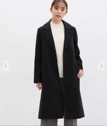 Honeys 블랙 체스터 코트