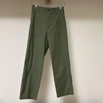 밀리터리 카고 팬츠 카키 드로스트 팬츠