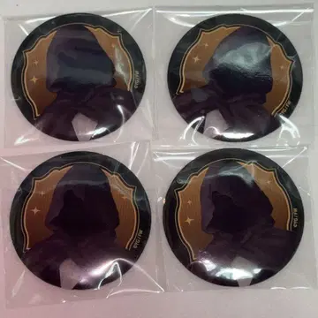 문자화 THE 캐릭터 카페 캔뱃지 후드 남자 등신 그림 4개