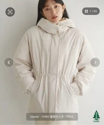 WOODS x natural couture 미들 기장 다운