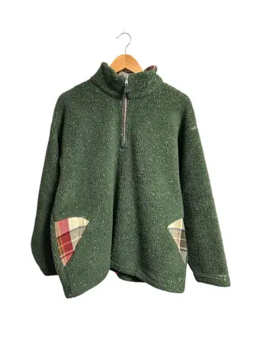 헌팅월드 HUNTINGWORLD 플리스 하프 지퍼 이탈리아제