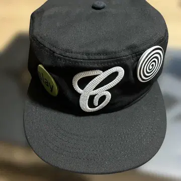 6CRAYON 필박스 PP:ONE 블랙 캡 자수 로고 포함