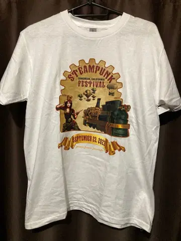 일본 미발매 2023 캘리포니아 스팀펑크 페스티벌 T셔츠