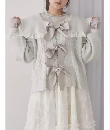 merry jenny 세일러 리본 가디건