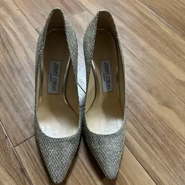 JIMMY CHOO 실버 하이힐 35.5