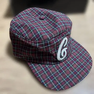 6CRAYON 필 박스 PP:ONE 체크 캡 자수 로고 포함