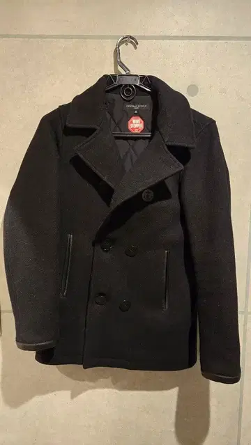 울 피코트 SHIPS 블랙