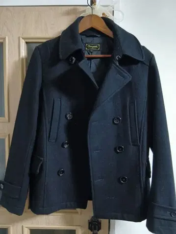 Vanquish 더블 브레스트 울 코트 S 블랙