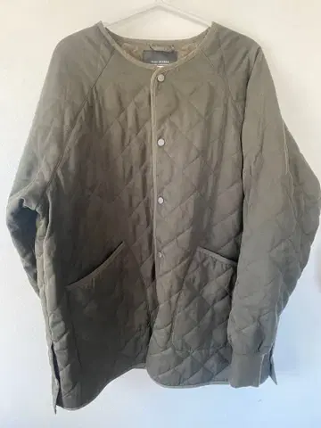 NANO UNIVERSE 퀼팅 자켓 올리브