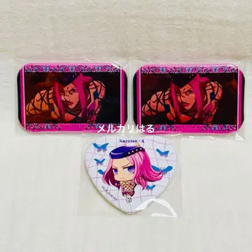 죠죠의 기묘한 모험 안나수이 장면 사진 캔뱃지 하트 캔뱃지 세트