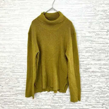 기블리 컬렉션 터틀넥 리브 니트 L 사이즈 루즈핏