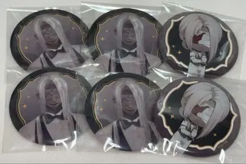 문자화 THE캐릭터 카페 캔뱃지 은발 남자 등신 그림 SD