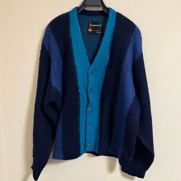 TOWNCRAFT 모헤어 가디건 블루