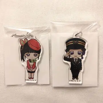 귀멸의 칼날 SL 군마 콜라보 키링 코쵸우 시노부+츠유리 카나오 세트