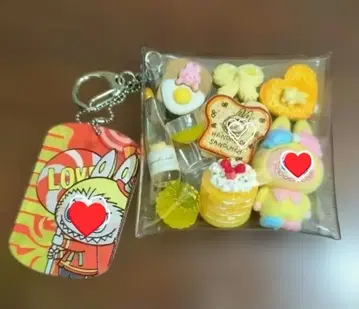 가챠 파우치 러브부 피규어 플레이트 부품 휘핑 리본 팬케이크