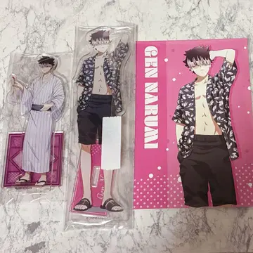 괴수 8호 나루미 겐 유카타 SUMMER 페어 아크릴 스탠드 특전 엽서