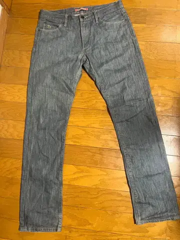 LACOSTE 블루 데님 팬츠 스트레이트 33