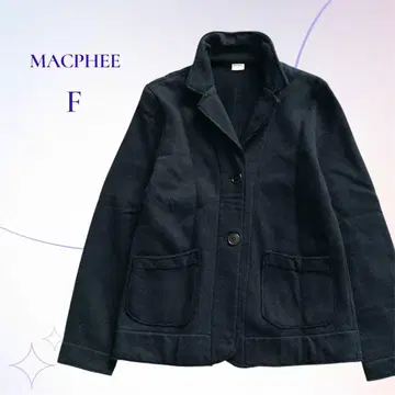 MACPHEE 맥피 / 빈티지풍 데미지 가공 자켓 속기모 블랙