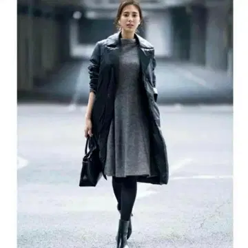 [오늘 한정] 23구 그레이 7부 소매 원피스 38 모헤어 6% 모헤어