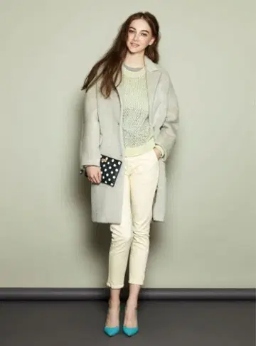 [ 새상품급 ] Stunning Lure 라이트 그레이 롱 코트