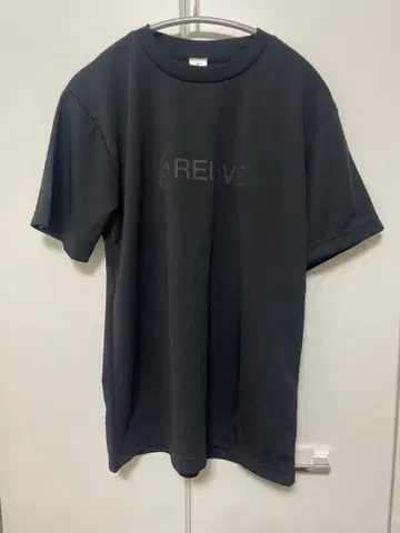 리라이브 셔츠 남녀 공용 S 사이즈 블랙