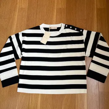 M Maglie le cassetto 택 포함 보더 니트