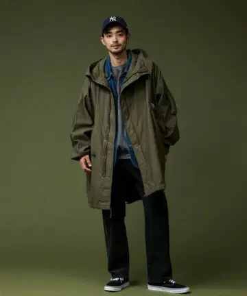 johnbull TOP KHAKI m-48 피쉬테일 후드티
