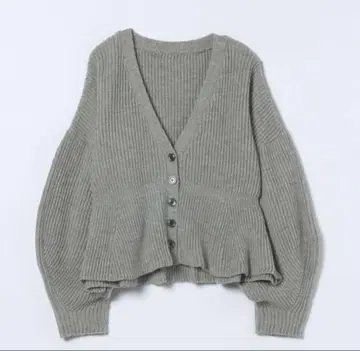 7G 아제 플럼 V 가디건 지나시스 미사용 새상품 이번 시즌 신상