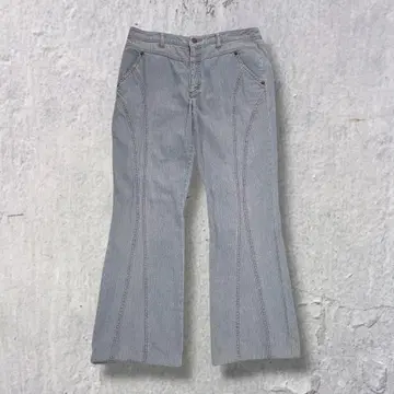 FISCO 부츠컷 데님 라이트 블루